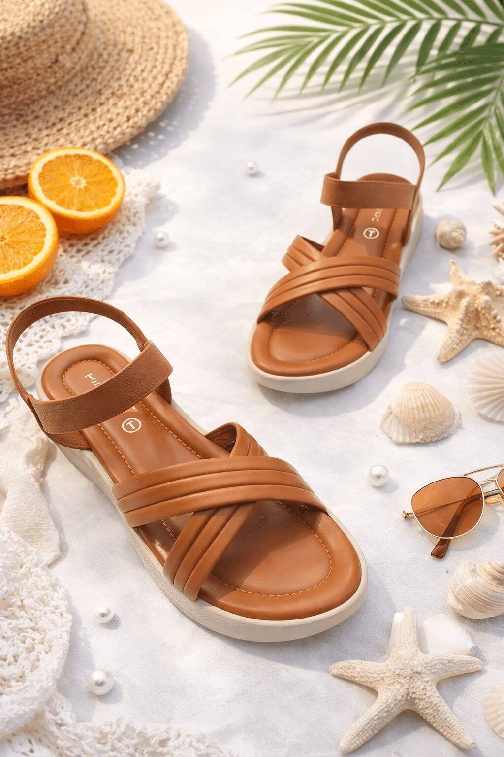 Mustard & Black Softy Sandals – Comfortable Everyday Flats For Women