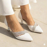 Elegant Rhinestone D’Orsay Kitten Heels For Women