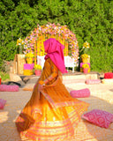 Mustard Charm Royal Raw Silk Maxi For Women