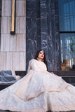 Off-White Ghazal Royal Tilla Maxi For Women