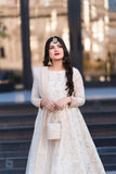 Off-White Ghazal Royal Tilla Maxi For Women