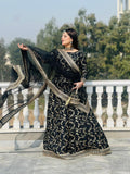 Black Ghazal Royal Tilla Lehenga Choli For Women