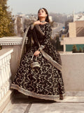 Black Ghazal Royal Tilla Lehenga Choli For Women