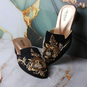 Premium Handcrafted Leather Sole Mules For Women