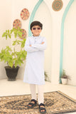 Chic Cool Blue Cotton Kurta Pajama with Elegant Embellishments For Boys