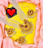 Jazmine Mala Set: Black, Maroon, Pearl, Naurateen, Green, Mint Green