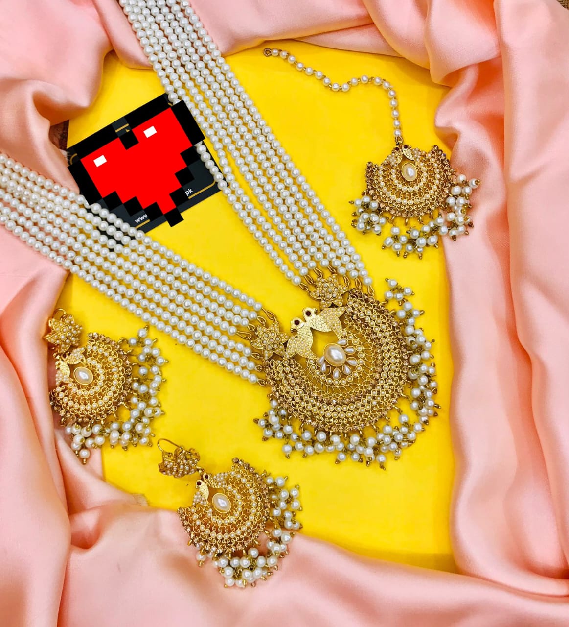 Jazmine Mala Set: Black, Maroon, Pearl, Naurateen, Green, Mint Green