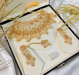 Golden Gold-Plated Bridal Jewelry Set For Women