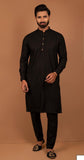 Simple Black Kurta Pajama For Men