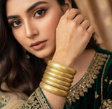 Angela Premium Metal Bangles – Set of 6 For Women