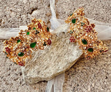 Royal Nauratan Mughlai Gold Bangles For Women