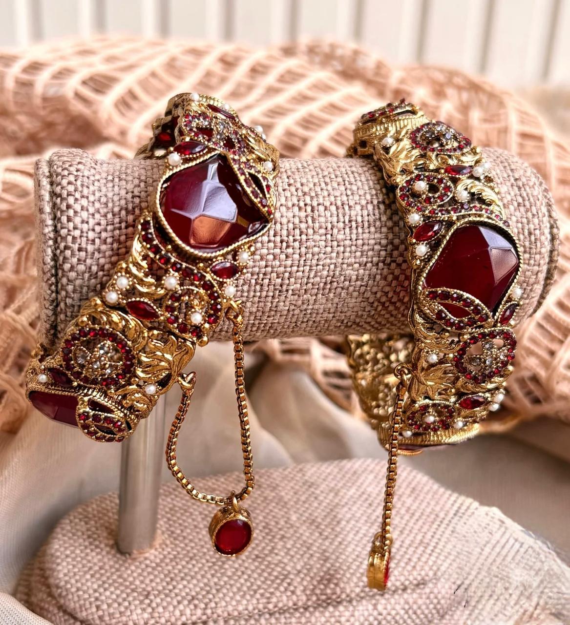 Turkish Inspired Openable Designer Bangles For Women