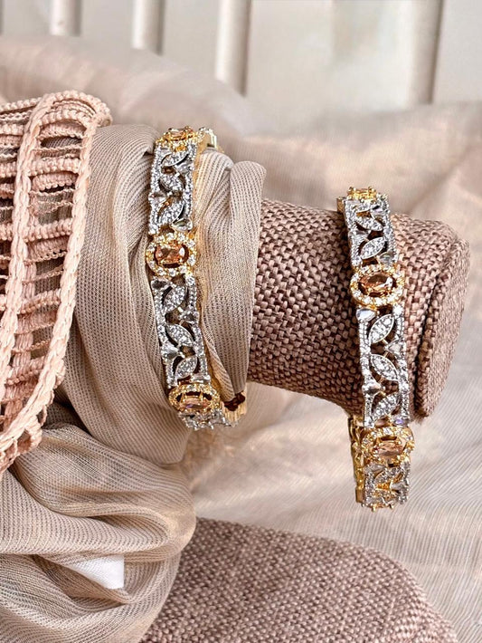 Moonbeam Luxe Sparkle Zircon Bangle For Women