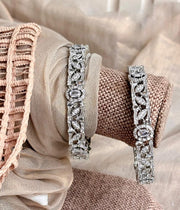 Moonbeam Luxe Sparkle Zircon Bangle For Women