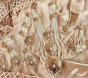 Husn-e-Hyderabadi Royal 3-Layered Bridal Set For Women