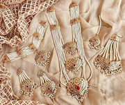 Husn-e-Hyderabadi Royal 3-Layered Bridal Set For Women