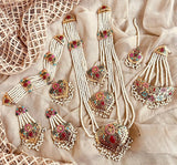 Husn-e-Hyderabadi Royal 3-Layered Bridal Set For Women