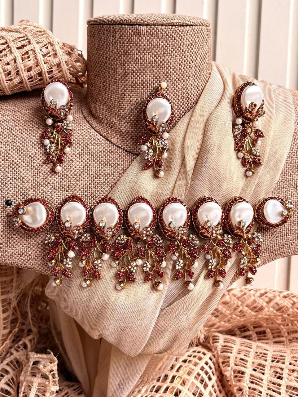 Royal Elegance Statement Choker Set For Women