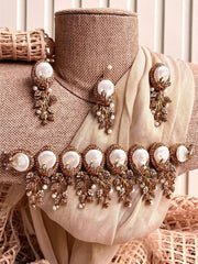 Royal Elegance Statement Choker Set For Women