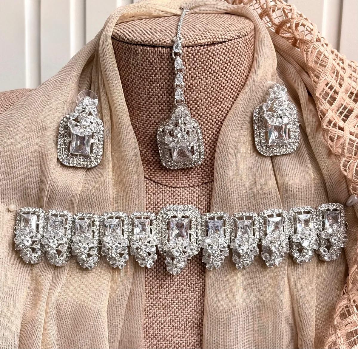 Azmira Zircon Choker Set For Women