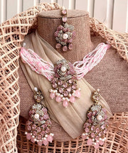 Pearl Gleam Choker Set For Women