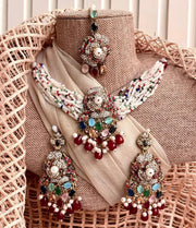 Pearl Gleam Choker Set For Women