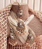 Pearl Gleam Choker Set For Women
