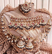 Sunehri Veil Gold Choker Set For Women