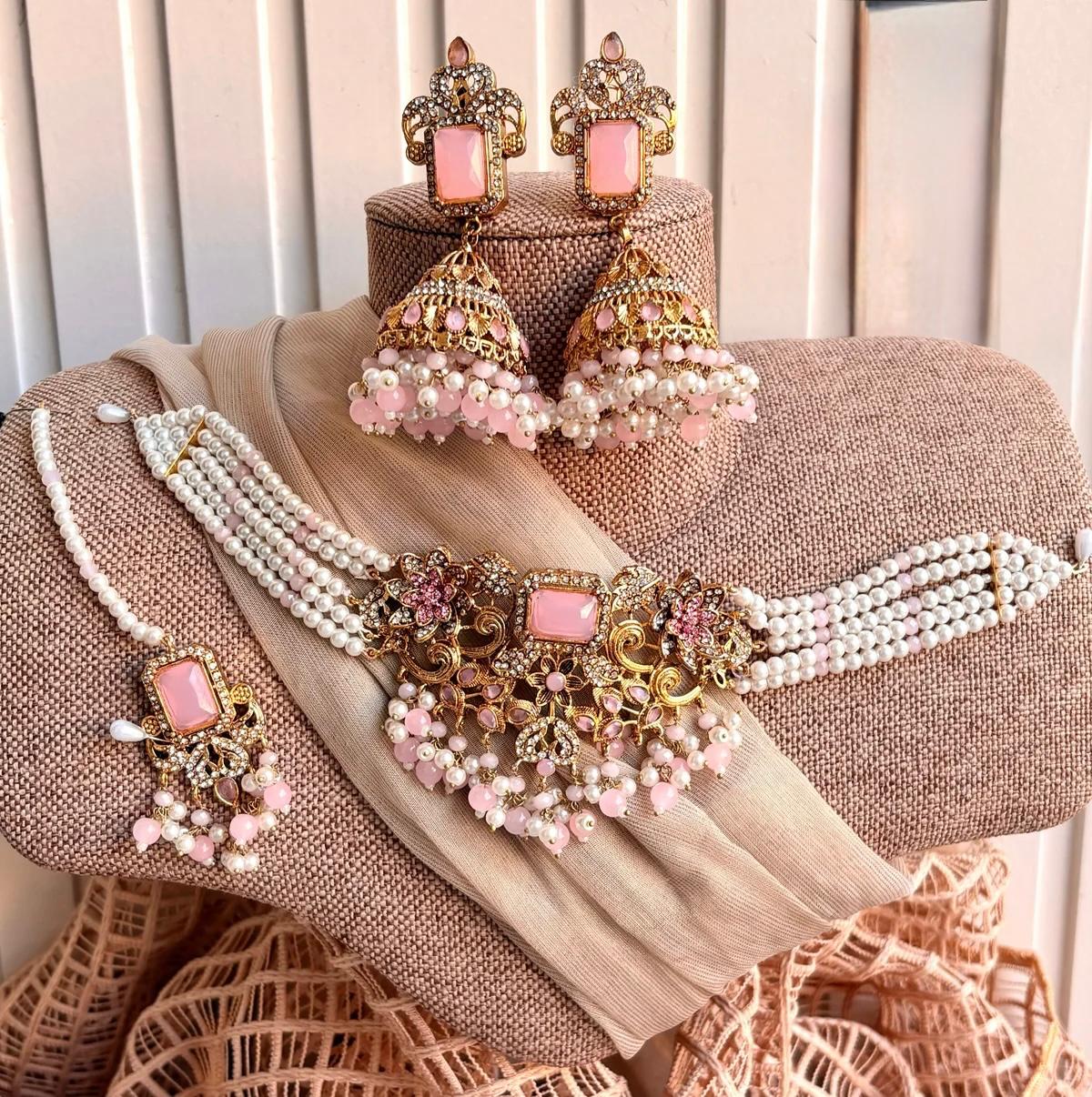 Zirelle Zircon Choker Set For Women