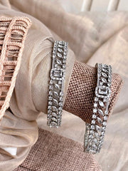 Diamond-Dust Premium Zircon Bangles For Women