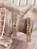 Diamond-Dust Premium Zircon Bangles For Women