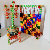 Pakistani Traditional Charpai & Doi Miniature For Decoration