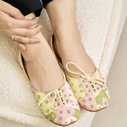 Whimsical Charm Floral Lace-Up Khussa For Women