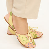 Whimsical Charm Floral Lace-Up Khussa For Women