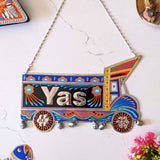 Customized Black Truck Art Name Plate