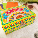 Yellow Truck-Art Hand Painted Customized Wooden Jewelry Box