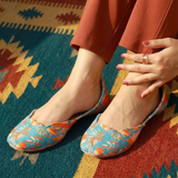 Exclusive Rangreza Printed Ladies Khussas – Velvet Comfort & Style For Women