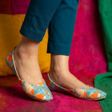 Exclusive Rangreza Printed Ladies Khussas – Velvet Comfort & Style For Women