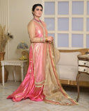 Gulaabi – Golden Net 4 Piece Festive Suit For Women