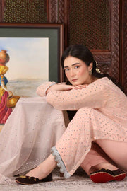 Mehvar Embellished Velvet Khussa For Women