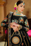DIYA Luxe Black Raw Silk Lehenga For Women