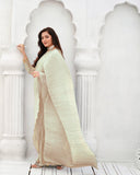 Sapphire Pleated Silk Gown Saree For Women