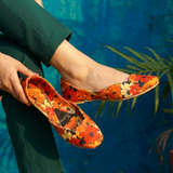 Printed Rangreza Velvet Khussa – Everyday Comfort & Style For Women
