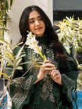 Fatin – Regal Bottle Green Luxury Embroidered Lawn Ensemble Unstitched Suit  For Women