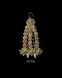 Kids Golden Noor Gota Jhoomar – Handmade Hair Pin For Kids