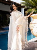 Kubra – Off-White Luxury Embroidered Lawn Ensemble Unstitched Suit  For Women