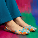 Printed Velvet Ladies Khussa – Comfortable Everyday Wear For Women