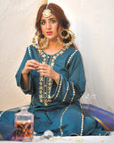 Morzaadi Embroidered Cotton Silk 3-Piece Suit For Women