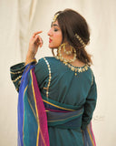 Morzaadi Embroidered Cotton Silk 3-Piece Suit For Women