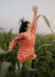 Pastel Pink Mysore Kurta – Festive & Party Wear for Boys